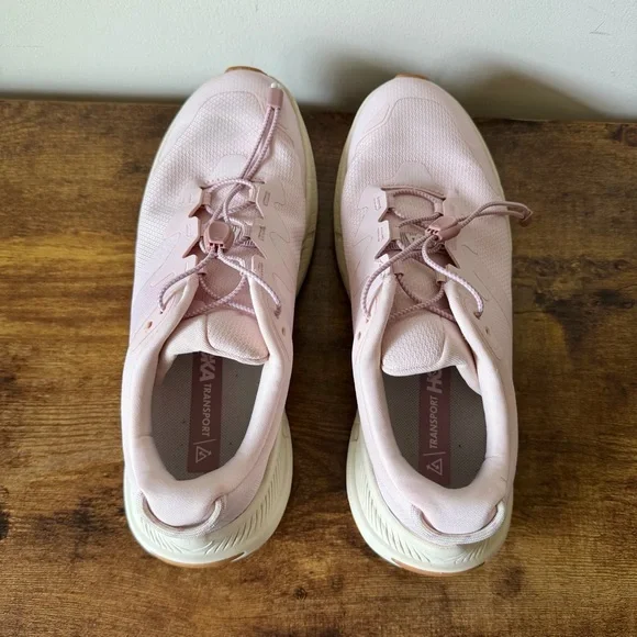 HOKA ONE ONE Transport Women’s Size 8 Cosmic Pearl Oat Milk Sneakers - Picture 6 of 11